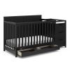 imageGraco Hadley 5in1 Convertible Crib with Drawer White  GREENGUARD Gold Certified Crib with Drawer Combo FullSize Nursery Storage Drawer Converts to Toddler Bed DaybedBlack