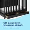 imageGraco Hadley 5in1 Convertible Crib with Drawer White  GREENGUARD Gold Certified Crib with Drawer Combo FullSize Nursery Storage Drawer Converts to Toddler Bed DaybedBlack