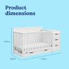 imageGraco Hadley 5in1 Convertible Crib with Drawer White  GREENGUARD Gold Certified Crib with Drawer Combo FullSize Nursery Storage Drawer Converts to Toddler Bed DaybedWhite