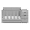 imageGraco Hadley 5in1 Convertible Crib with Drawer White  GREENGUARD Gold Certified Crib with Drawer Combo FullSize Nursery Storage Drawer Converts to Toddler Bed DaybedPebble Gray