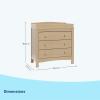 imageGraco Noah 3 Drawer Chest with Changing Topper Pebble Gray  GREENGUARD Gold Certified Baby Dresser Table Top for Nursery KidsDriftwood