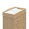 imageGraco Noah 3 Drawer Chest with Changing Topper Pebble Gray  GREENGUARD Gold Certified Baby Dresser Table Top for Nursery KidsDriftwood