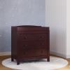 imageGraco Noah 3 Drawer Chest with Changing Topper Pebble Gray  GREENGUARD Gold Certified Baby Dresser Table Top for Nursery KidsEspresso