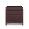 imageGraco Noah 3 Drawer Chest with Changing Topper Pebble Gray  GREENGUARD Gold Certified Baby Dresser Table Top for Nursery KidsEspresso