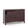 imageGraco Noah 3 Drawer Chest with Changing Topper Pebble Gray  GREENGUARD Gold Certified Baby Dresser Table Top for Nursery KidsEspresso