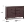 imageGraco Noah 3 Drawer Chest with Changing Topper Pebble Gray  GREENGUARD Gold Certified Baby Dresser Table Top for Nursery KidsEspresso