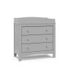 imageGraco Noah 3 Drawer Chest with Changing Topper Pebble Gray  GREENGUARD Gold Certified Baby Dresser Table Top for Nursery KidsPebble Gray