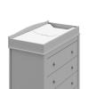 imageGraco Noah 3 Drawer Chest with Changing Topper Pebble Gray  GREENGUARD Gold Certified Baby Dresser Table Top for Nursery KidsPebble Gray