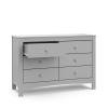 imageGraco Noah 3 Drawer Chest with Changing Topper Pebble Gray  GREENGUARD Gold Certified Baby Dresser Table Top for Nursery KidsPebble Gray