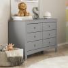 imageGraco Noah 3 Drawer Chest with Changing Topper Pebble Gray  GREENGUARD Gold Certified Baby Dresser Table Top for Nursery KidsPebble Gray