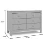 imageGraco Noah 3 Drawer Chest with Changing Topper Pebble Gray  GREENGUARD Gold Certified Baby Dresser Table Top for Nursery KidsPebble Gray