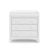 imageGraco Noah 3 Drawer Chest with Changing Topper Pebble Gray  GREENGUARD Gold Certified Baby Dresser Table Top for Nursery KidsWhite