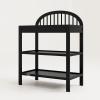 imageGraco Olivia Changing Table with WaterResistant Changing Pad Black  GREENGUARD Gold Certified Includes Bonus WaterResistant Changing Pad with Safety Strap 2 Open Shelves Stylish DesignBlack
