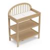 imageGraco Olivia Changing Table with WaterResistant Changing Pad Black  GREENGUARD Gold Certified Includes Bonus WaterResistant Changing Pad with Safety Strap 2 Open Shelves Stylish DesignDriftwood