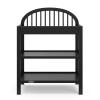 imageGraco Olivia Changing Table with WaterResistant Changing Pad Black  GREENGUARD Gold Certified Includes Bonus WaterResistant Changing Pad with Safety Strap 2 Open Shelves Stylish DesignBlack