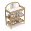 imageGraco Olivia Changing Table with WaterResistant Changing Pad Black  GREENGUARD Gold Certified Includes Bonus WaterResistant Changing Pad with Safety Strap 2 Open Shelves Stylish DesignDriftwood