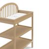 imageGraco Olivia Changing Table with WaterResistant Changing Pad Black  GREENGUARD Gold Certified Includes Bonus WaterResistant Changing Pad with Safety Strap 2 Open Shelves Stylish DesignDriftwood