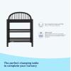 imageGraco Olivia Changing Table with WaterResistant Changing Pad Black  GREENGUARD Gold Certified Includes Bonus WaterResistant Changing Pad with Safety Strap 2 Open Shelves Stylish DesignBlack