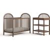imageGraco Olivia Convertible Crib Black  GREENGUARD Gold Certified 100 Solid Wood Fits Standard Crib Mattress Converts to Toddler Bed and Daybed 4 Adjustable Mattress HeightsHazelnut