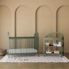 imageGraco Olivia Convertible Crib Black  GREENGUARD Gold Certified 100 Solid Wood Fits Standard Crib Mattress Converts to Toddler Bed and Daybed 4 Adjustable Mattress HeightsOlive