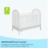 imageGraco Olivia Convertible Crib Black  GREENGUARD Gold Certified 100 Solid Wood Fits Standard Crib Mattress Converts to Toddler Bed and Daybed 4 Adjustable Mattress HeightsWhite