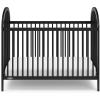 imageGraco Olivia Convertible Crib Black  GREENGUARD Gold Certified 100 Solid Wood Fits Standard Crib Mattress Converts to Toddler Bed and Daybed 4 Adjustable Mattress HeightsBlack