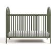 imageGraco Olivia Convertible Crib Black  GREENGUARD Gold Certified 100 Solid Wood Fits Standard Crib Mattress Converts to Toddler Bed and Daybed 4 Adjustable Mattress HeightsOlive