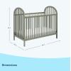 imageGraco Olivia Convertible Crib Black  GREENGUARD Gold Certified 100 Solid Wood Fits Standard Crib Mattress Converts to Toddler Bed and Daybed 4 Adjustable Mattress HeightsOlive