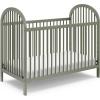 imageGraco Olivia Convertible Crib Black  GREENGUARD Gold Certified 100 Solid Wood Fits Standard Crib Mattress Converts to Toddler Bed and Daybed 4 Adjustable Mattress HeightsOlive