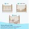imageGraco Olivia Convertible Crib Black  GREENGUARD Gold Certified 100 Solid Wood Fits Standard Crib Mattress Converts to Toddler Bed and Daybed 4 Adjustable Mattress HeightsDriftwood