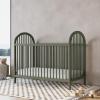 imageGraco Olivia Convertible Crib Black  GREENGUARD Gold Certified 100 Solid Wood Fits Standard Crib Mattress Converts to Toddler Bed and Daybed 4 Adjustable Mattress HeightsOlive