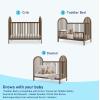 imageGraco Olivia Convertible Crib Black  GREENGUARD Gold Certified 100 Solid Wood Fits Standard Crib Mattress Converts to Toddler Bed and Daybed 4 Adjustable Mattress HeightsHazelnut