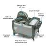 imageGraco Pack n Play Dome LX Playard with Baby Bassinet Lightweight Portable Crib PushButton Fold Travel Crib Redmond ConvertibleOskar