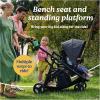 imageGraco Ready2Grow LX 20 Double Stroller Features Bench Seat and Standing Platform Options ClarkClark