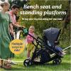 imageGraco Ready2Grow LX 20 Double Stroller Features Bench Seat and Standing Platform Options ClarkRafa