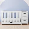 imageGraco Remi AllinOne Convertible Crib ampamp Changer White  GREENGUARD Gold Certified Fits Standard Crib Mattress Converts to Toddler Bed and Full Bed 4 Adjustable Mattress Heights