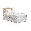 imageGraco Stella 4in1 Convertible Mini Crib with Bonus Mattress Pebble Gray  Includes Bonus 275 Inch Thick Mattress with WaterResistant Cover Converts to Twin Bed Ideal Crib for Small SpacesDriftwood