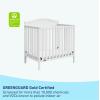 imageGraco Stella 4in1 Convertible Mini Crib with Bonus Mattress Pebble Gray  Includes Bonus 275 Inch Thick Mattress with WaterResistant Cover Converts to Twin Bed Ideal Crib for Small SpacesWhite
