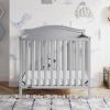 imageGraco Stella 4in1 Convertible Mini Crib with Bonus Mattress Pebble Gray  Includes Bonus 275 Inch Thick Mattress with WaterResistant Cover Converts to Twin Bed Ideal Crib for Small SpacesPebble Gray
