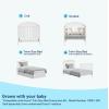 imageGraco Stella 4in1 Convertible Mini Crib with Bonus Mattress Pebble Gray  Includes Bonus 275 Inch Thick Mattress with WaterResistant Cover Converts to Twin Bed Ideal Crib for Small SpacesWhite