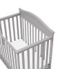 imageGraco Stella 4in1 Convertible Mini Crib with Bonus Mattress Pebble Gray  Includes Bonus 275 Inch Thick Mattress with WaterResistant Cover Converts to Twin Bed Ideal Crib for Small SpacesPebble Gray
