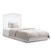 imageGraco Stella 4in1 Convertible Mini Crib with Bonus Mattress Pebble Gray  Includes Bonus 275 Inch Thick Mattress with WaterResistant Cover Converts to Twin Bed Ideal Crib for Small SpacesWhite