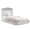 imageGraco Stella 4in1 Convertible Mini Crib with Bonus Mattress Pebble Gray  Includes Bonus 275 Inch Thick Mattress with WaterResistant Cover Converts to Twin Bed Ideal Crib for Small SpacesPebble Gray