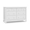 imageGraco Benton 6 Drawer Double Dresser Pebble Gray  Easy New Assembly Process Universal Design Durable Steel Hardware and EuroGlide Drawers with Safety Stops Coordinates with Any NurseryWhite