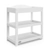 imageGraco Customizable Changing Table with WaterResistant Changing Pad White  Customizable Modern Flat or Classic Arched Headboard Changing Pad IncludedWhite