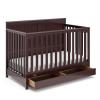 imageGraco Hadley 5in1 Convertible Crib with Drawer White  GREENGUARD Gold Certified Crib with Drawer Combo FullSize Nursery Storage Drawer Converts to Toddler Bed DaybedEspresso