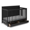 imageGraco Hadley 5in1 Convertible Crib with Drawer White  GREENGUARD Gold Certified Crib with Drawer Combo FullSize Nursery Storage Drawer Converts to Toddler Bed DaybedBlack