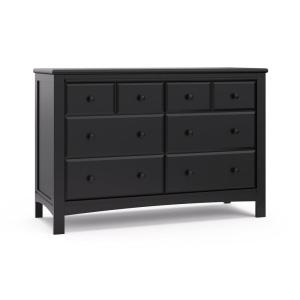 imageGraco Benton 6 Drawer Double Dresser Pebble Gray  Easy New Assembly Process Universal Design Durable Steel Hardware and EuroGlide Drawers with Safety Stops Coordinates with Any NurseryBlack