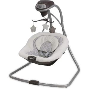 imageGraco DuetConnect LX Seat ampamp Bouncer MultiDirection Seat Multiple Swinging Speeds Easily Portable RedmondAbbington