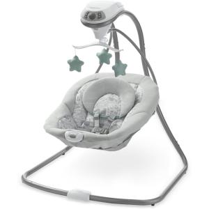 imageGraco DuetConnect LX Seat ampamp Bouncer MultiDirection Seat Multiple Swinging Speeds Easily Portable RedmondIvy